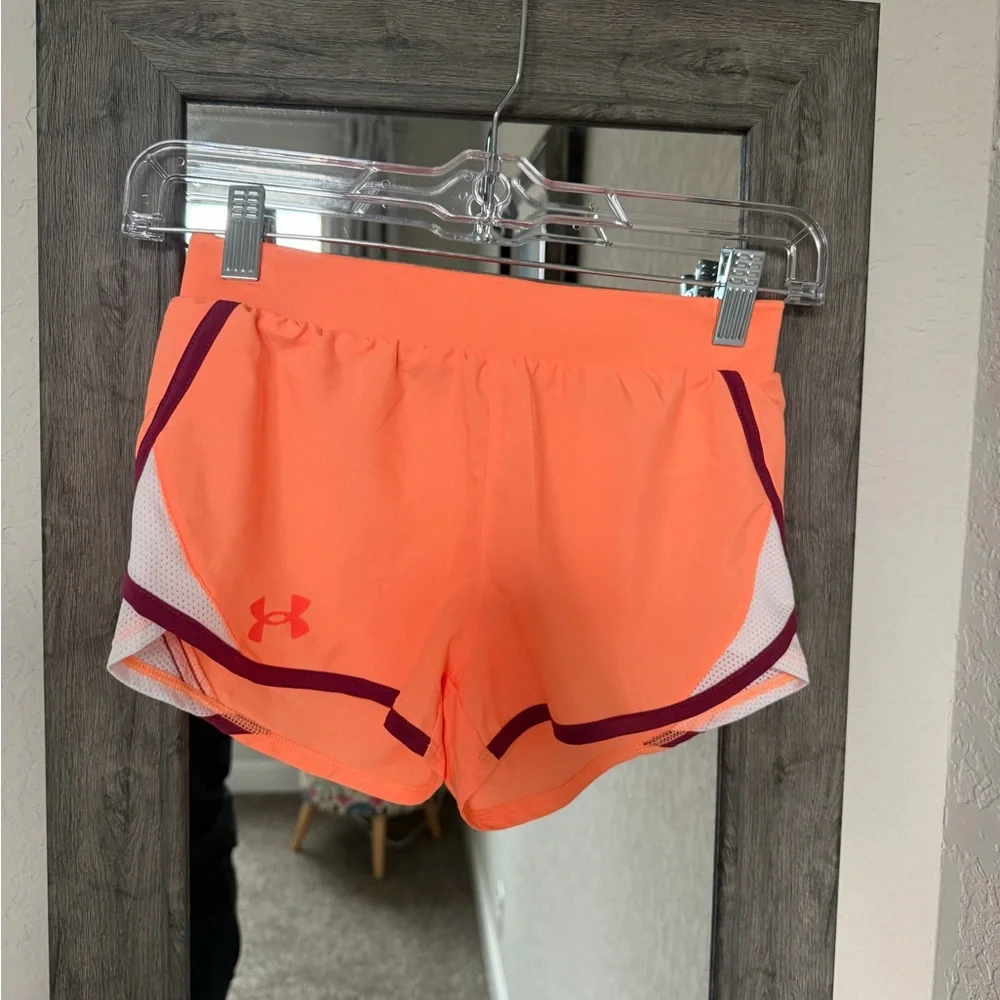 Girls Under Armour Orange Tank & Short Set - Picture 5 of 7